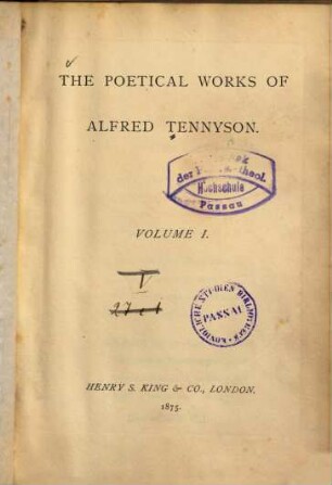 The poetical works of Alfred Tennyson, 1