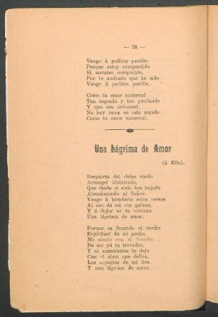 Una lágrima de amor : [Vals]. - (á Ella).
