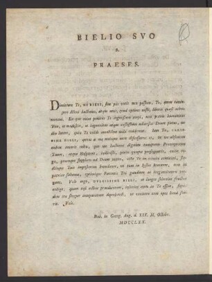 Bielo Suo S. Praeses