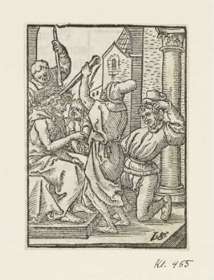 Dornenkrönung, aus: Georg Rhau, "Hortulus Animae", Nürnberg 1558, S. S1 verso