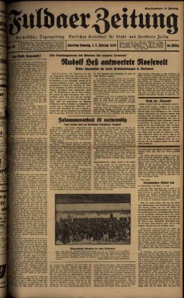Ausgabe vom Samstag, den 04. Februar 1939.