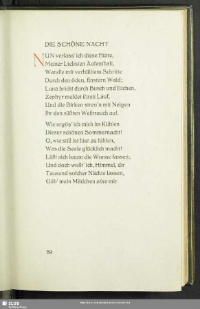 Die schöne Nacht