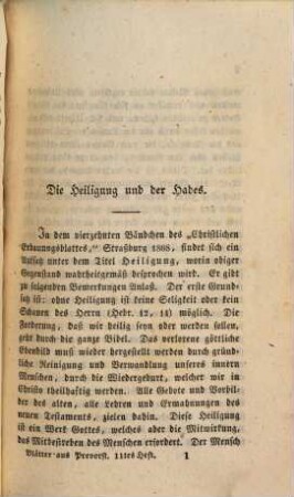 Blätter aus Prevorst : Originalien u. Lesefrüchte für Freunde d. inneren Lebens. 11, 11. 1838