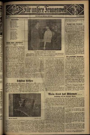 Zweite Ausgabe vom Mittwoch, den 16. September 1936.
