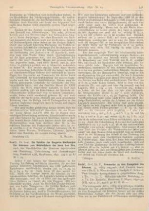 347-348 [Rezension] Kaatz, Saul, Die Scholien des Gregorius Abulfaragius Bar Hebraeus zum Weisheitsbuch des Josua ben Sira