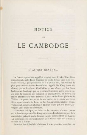 1. Aspect général