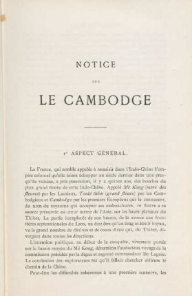 1. Aspect général