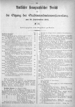 No. 25, 26. September 1912