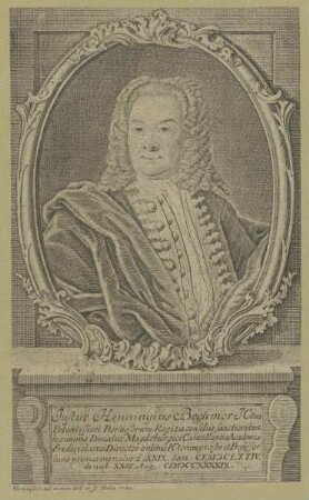 Bildnis des Justus Henningius Böhmerus