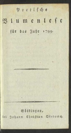 1799: Mvsen Almanach.