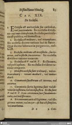 Cap. XIX. De Ecclesia