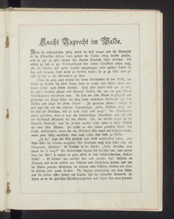 Knecht Ruprecht im Walde.