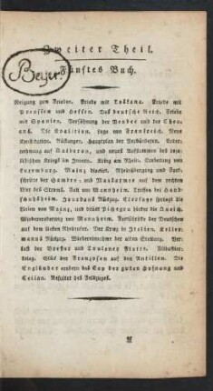 Zweiter Theil. Fünftes Buch.