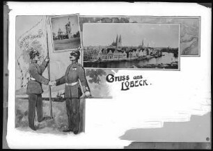 Lübeck. Ansicht und Militär