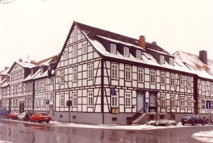 Leopoldstraße Ecke Schülerstraße. Detmold. Aufnahme im Rahmen des Fassadenwettbewerbs 1982