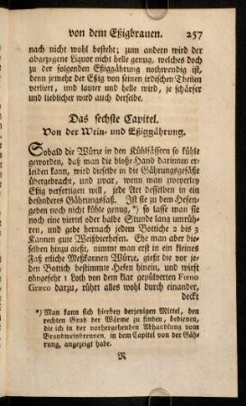 257-270, Das sechste Capitel