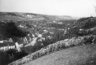Camburg, Stadt : Camburg (Dornburg-Camburg). Stadtteilansicht vom Luxberg nach Nordwesten