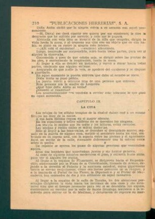 Capítulo IX - La cita