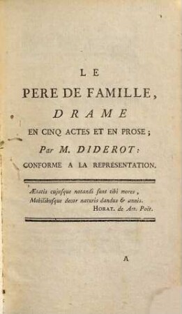 Oeuvres Philosophiques Et Dramatiques De M. Diderot, 2. Contenant Lettre sur les Sourds & Muets, à l'usage de ceux qui entendent & qui parlent; Lettre sur les Aveugles, à l'usage de ceux qui voient