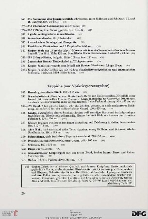 Teppiche (Nr. 392-432)