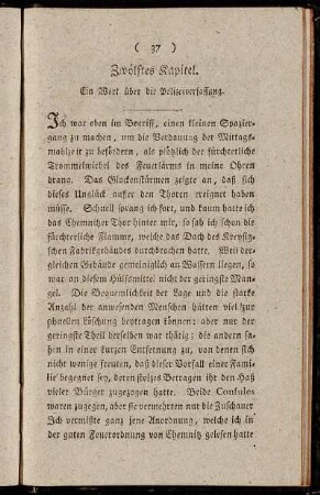 Zwölftes Kapitel. Ein Wort über die Polizeiverfassung.