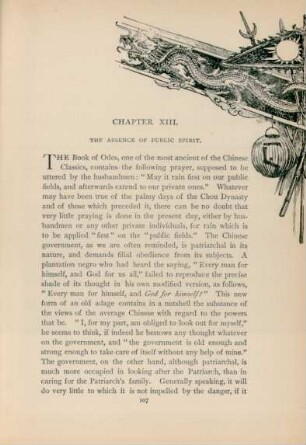 Chapter XIII. The absence of public spirit