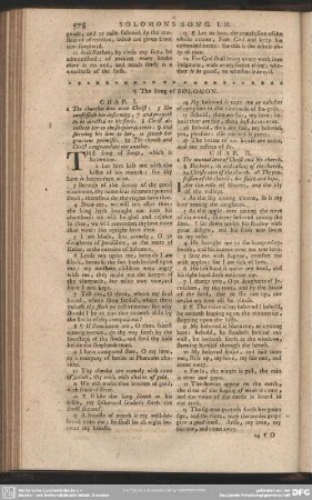 The Song of Solomon