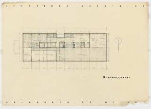 Wohnhäuser Uhlandstraße 39 / Lietzenburger Straße 40, Berlin-Wilmersdorf: Grundriss 5. Obergeschoss 1:100