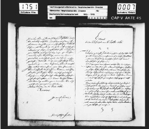 Dienstleistungen, Verheiratungen und Urlaub der Kammerherren (Abschriften)