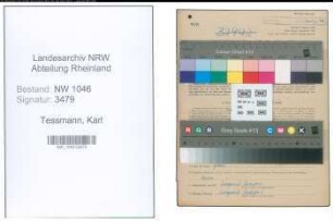 Entnazifizierung Karl Tessmann , geb. 05.01.1902 (Handelsvertreter)