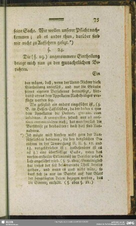 §. 24. [Von gutachtlichen Berichten]