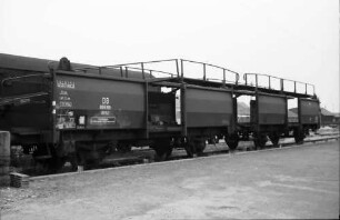 Freiburg: Güterbahnhof; Doppelstockwagen PKW, seitlich