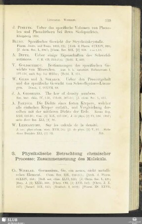 3. Physikalische Betrachtung chemischer Processe; Zusammensetzung des Moleküls