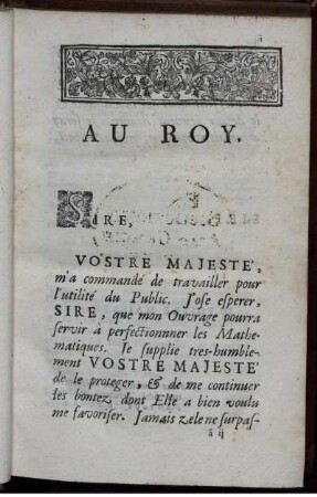Au Roy.
