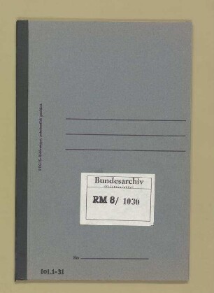 "Revolution 1918": Anlage zu Bd. 9: Verschiedene Schriftstücke Konteradmiral Küsel Nov. 1918 bis Mai 1919