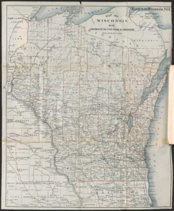 Map of Wisconsin 1881 : published by the State Board of Immigration