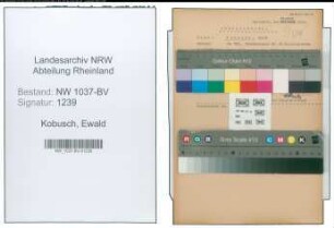 Entnazifizierung Ewald Kobusch , geb. 26.06.1900 (Telegr.Inspektor)