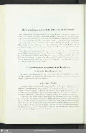 IX. Erkrankungen der Muskeln, Sehnen und Schleimbeutel