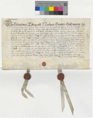 Schadloserklärung anlässlich einer Bürgschaft für Magdeburg.
