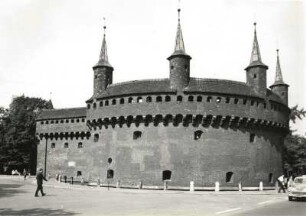 Kraków. Barbakane (1401/1500). Bollwerk der alten Stadtbefestigung