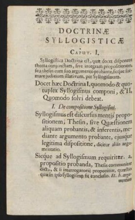 Doctrinae Syllogisticae