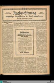 Karlsruher Tagblatt, Sonderbeilage. Nachrichtentag ehemaliger Angehörigen der Nachrichtentruppe