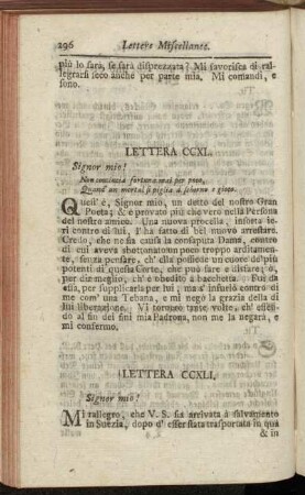 Lettera CCXLI. - Der zweyhundert und sechzigste Brief