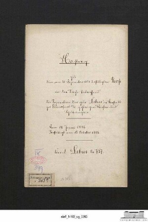 Nachtrag zum Rezess über die Separation der Wiesen und Hütungen in der Lebuser Vorstadt vom 31.12.1891