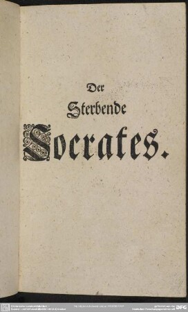 Der Sterbende Socrates