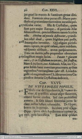 Cap. XXVI. De Hyperboreis Populis