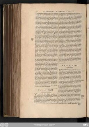 Caput XVII. De Ordinibus Minoribus.