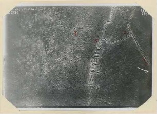 Foto von Stellungen westlich von Chattancourt (Luftbild)