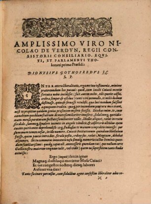 Iacobi Cviacii Ivrisconsvlti Praeclarissimi, ...Opus Metadromum : Quo comprehenduntur Recitationes Solemnes in Pauli Responsorum Lib. XXIII. Neratii Prisci Respons. Lib. II). Vlpii Marcelli Respons.Lib. singularem. Vlpiani Respons. Lib. II. Modestini Respons. Lib. XVIII. Ceruidii Scaeuolae Respons. Lib.VI. ... Iuliani ex Minutio Natali Lib. VI. ... Titulum Institut. de Actionib. & Appellat. Ex Manvscriptis Codicibvs ...