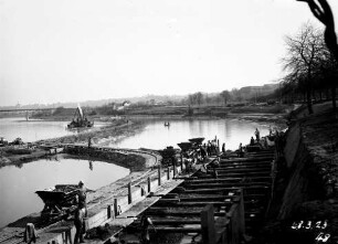 Wehranlage Kachlet/Donau im Bau